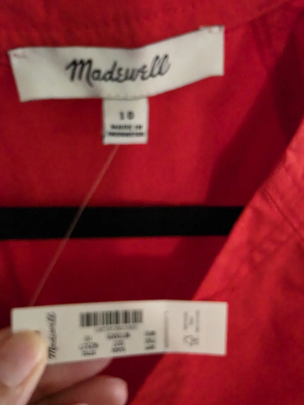 Madewell NWT Sculptural V-Neck Puff Sleeve Top - Women